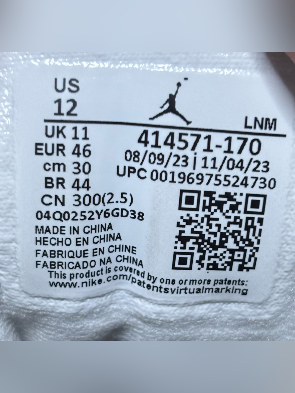 Jordan 13 Retro Blue Grey 2024 Size 12 - Picture 6 of 9